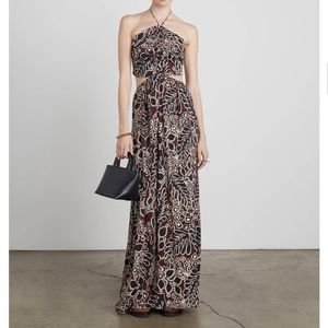 NWT Charms Halter Neck Maxi Dress with Side Cutouts - Who What Wear Collection